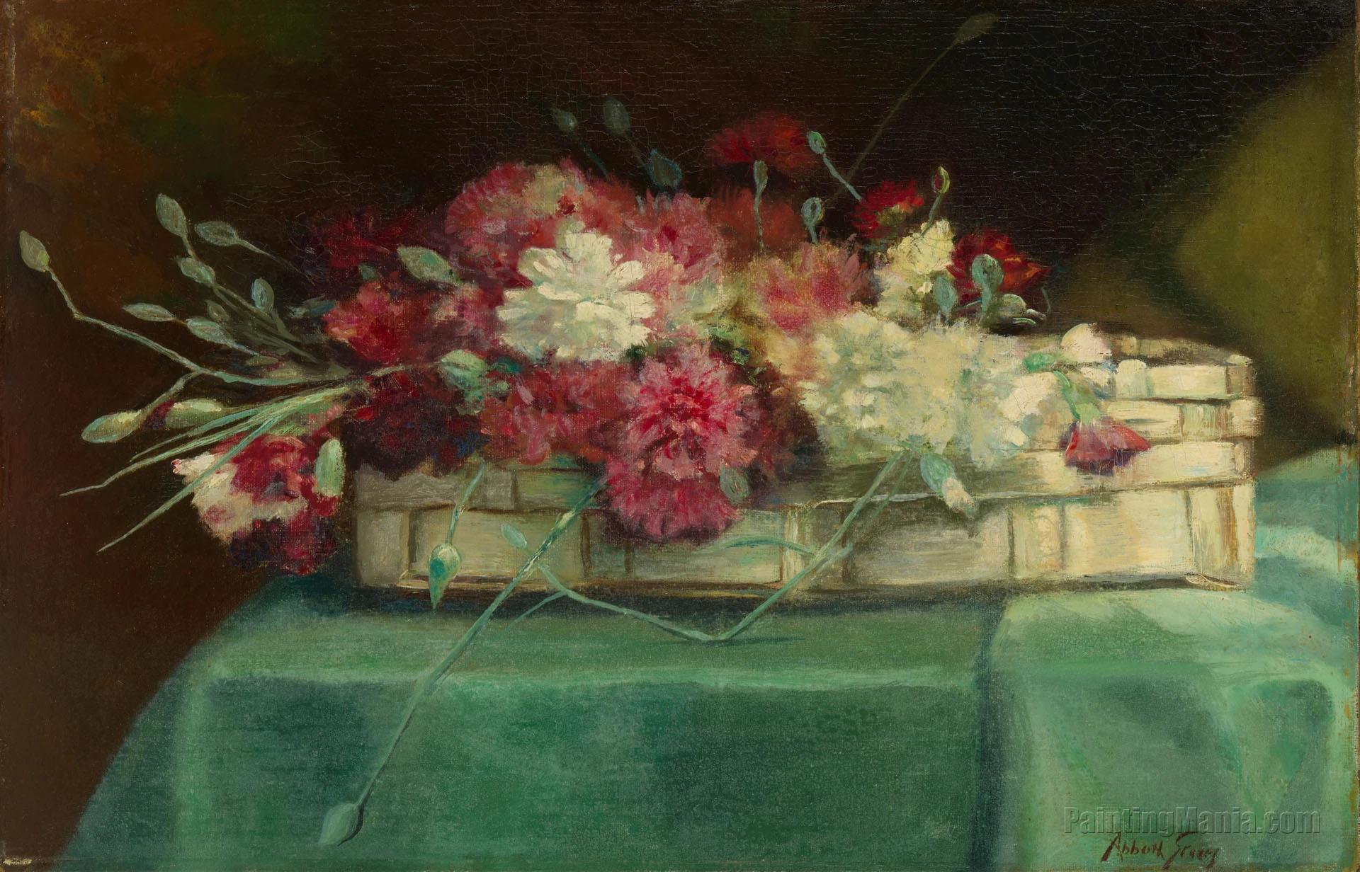 Carnations in a Basket
