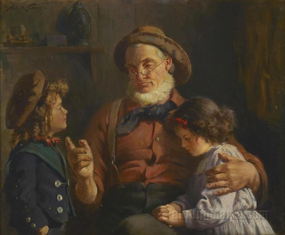 Man Reading to a Group of Children
