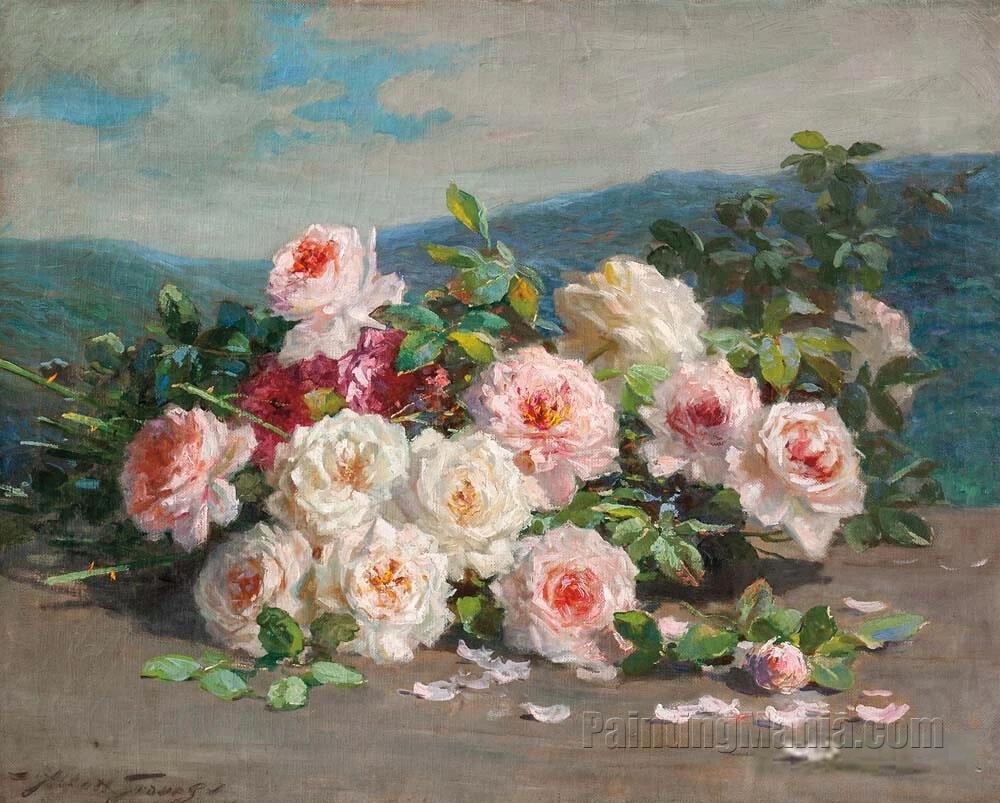 Still-life with Pink Roses