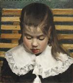 Portrait of a Little Girl with Her Head Down
