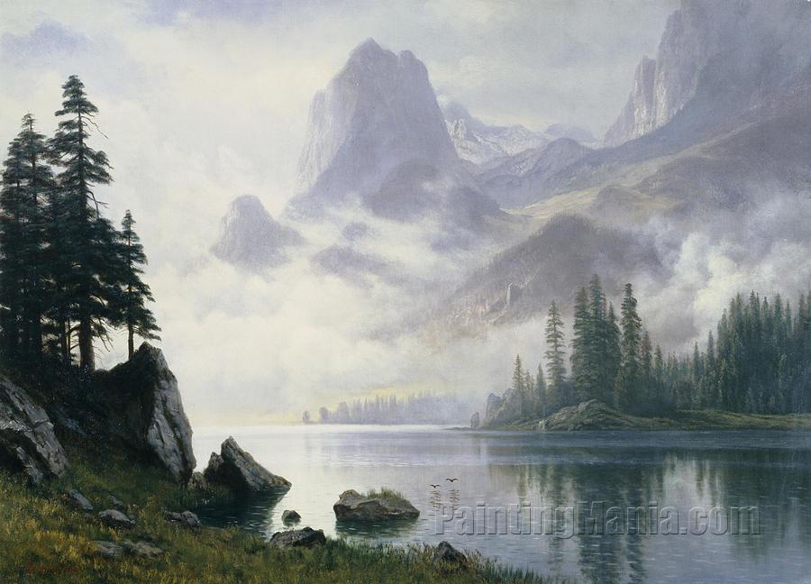https://www.paintingmania.com/arts/albert-bierstadt/large/mountain-out-mist-221_34041.jpg
