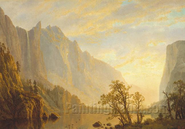 Mountain Scene and River