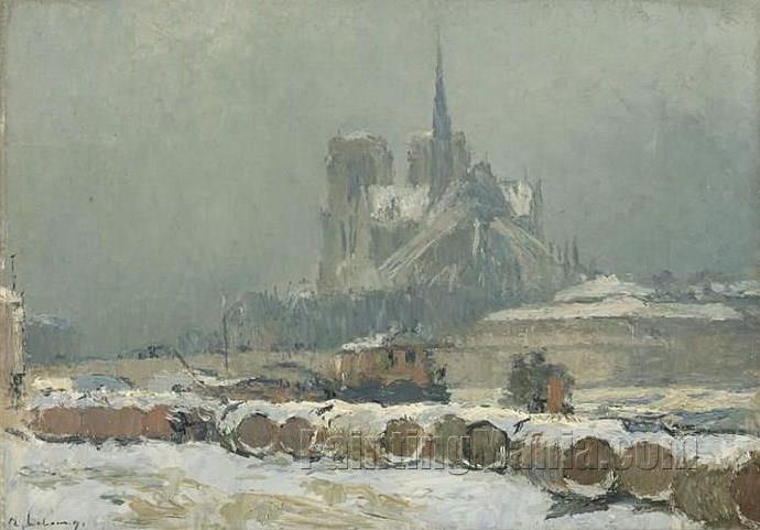 Notre-Dame in the Snow