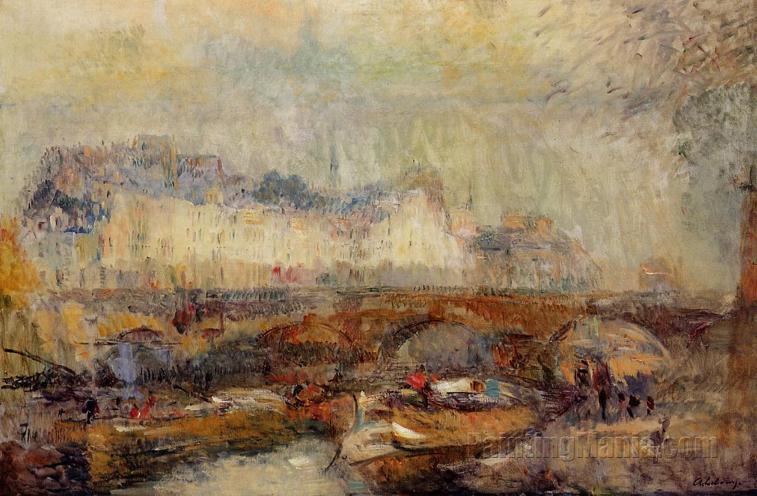 The Small Arm of the Seine at Pont Neuf
