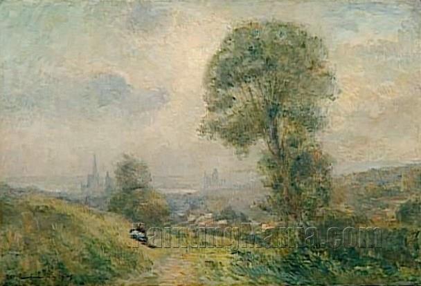 View of Rouen from Mont Gargan