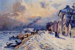 Banks of the Seine. Winter at Herblay