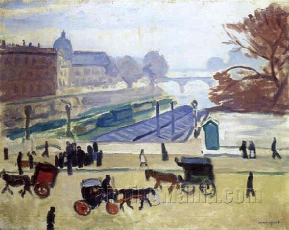 The Cabs on the Pont Neuf, Paris