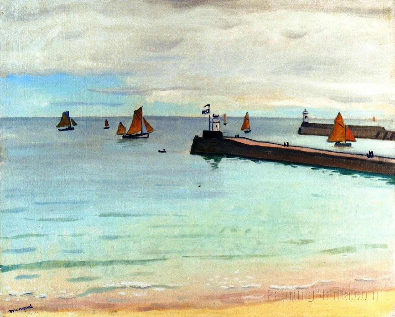 Entrance to the Harbor at Sables d'Olonne