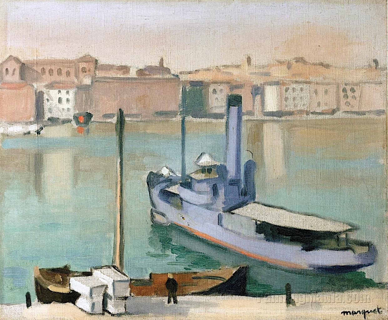 Marseille, a Grey Boat