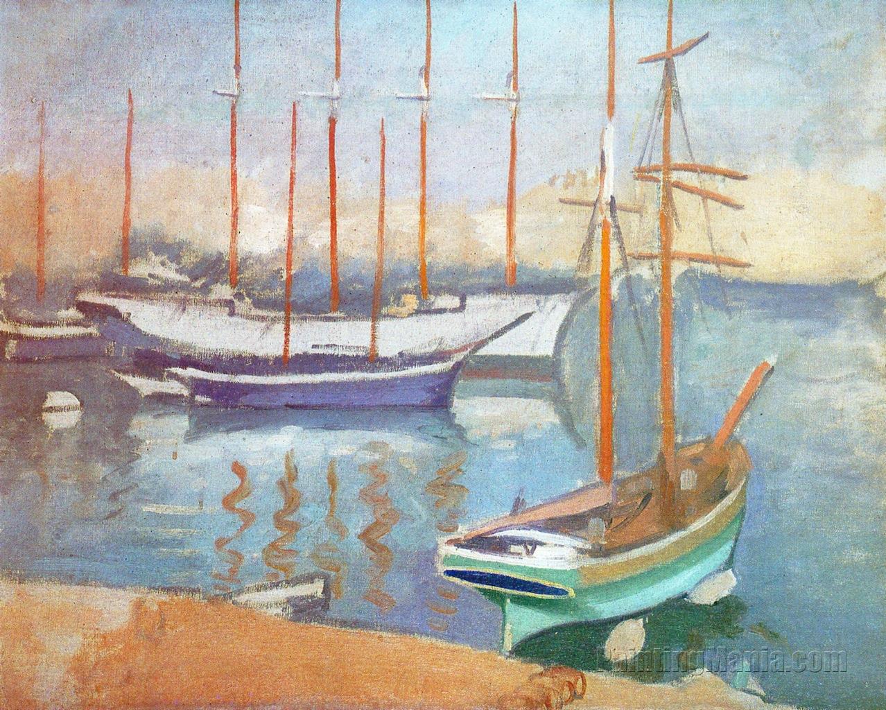 Sailboats in Marseille
