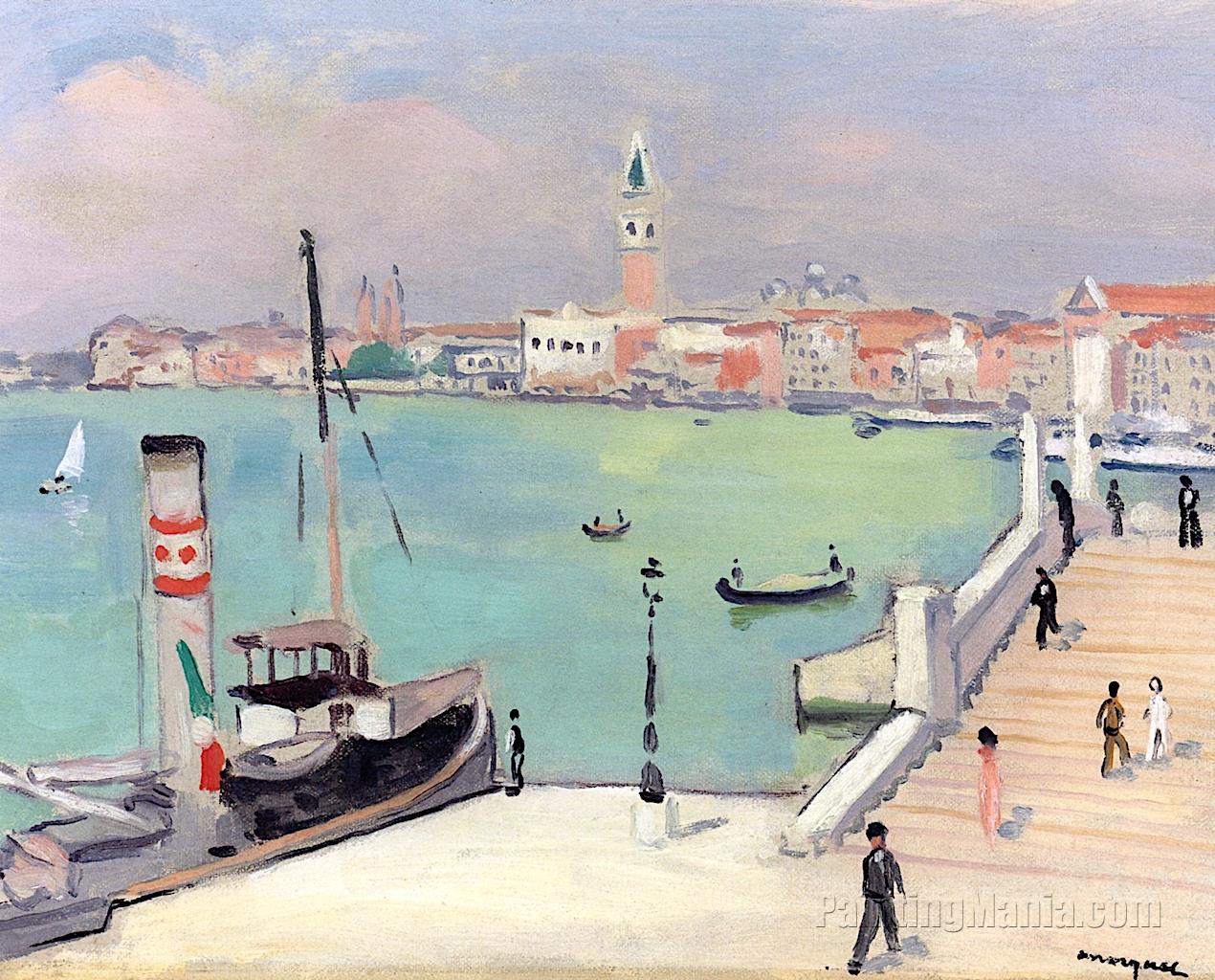 Venice, Riva des Schiavoni, Docked Tugboat