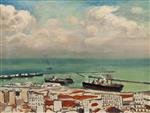 Nuages et fumees, Le port d'Alger