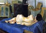 Nude in the Studio (Female Nude Reclining on a Bed)