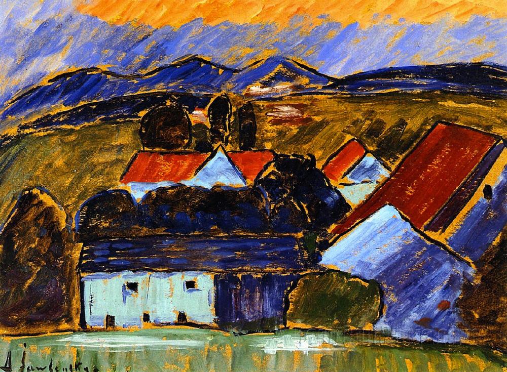 Landscape with Red Roof