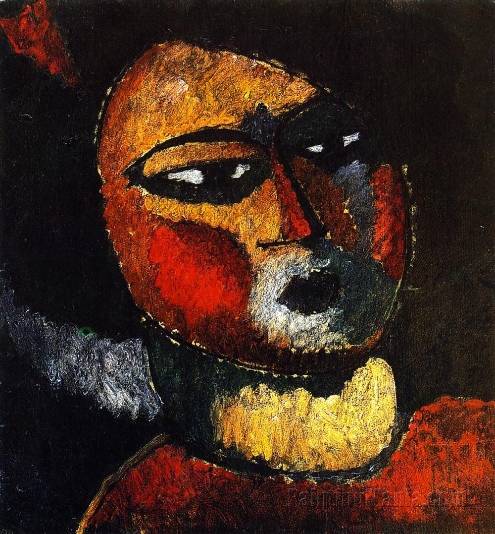 Woman with Red Cheeks