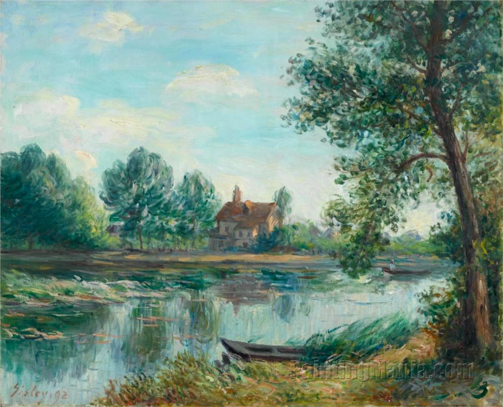 Banks of the Loing at Saint-Mammes 1892