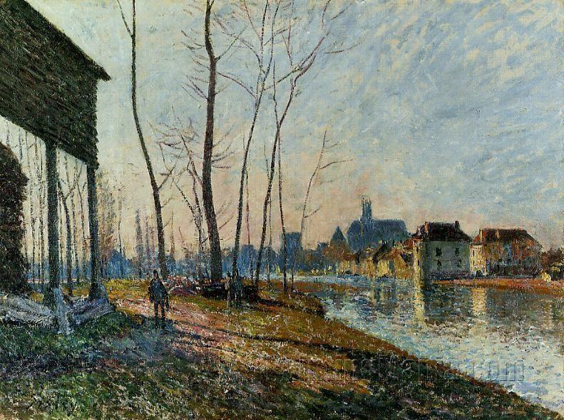A February Morning at Moret-sur-Loing