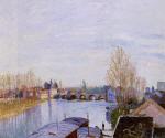 The Loing at Moret, the Laundry Boat