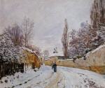 Road under Snow. Louveciennes