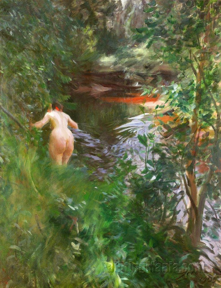 In Gopsmor (Nude by a Stream)