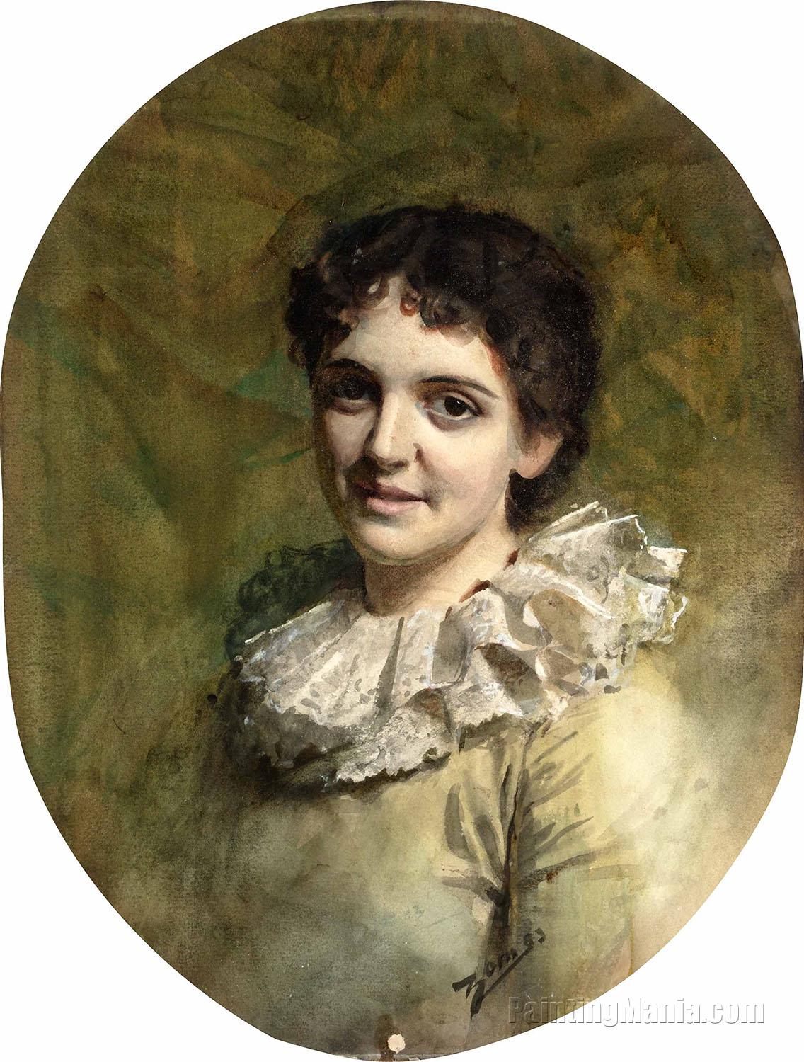 Kvinna med spetskrage (Woman with Lace Collar)