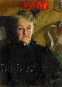 Portrait depicting Mrs Mary Morris Hallowell
