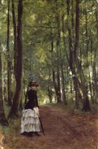 Untitled 16 (A Young Woman Walking through Woodland)