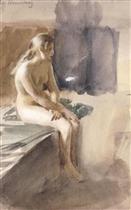 Untitled 38 (Seated Nude Girl)