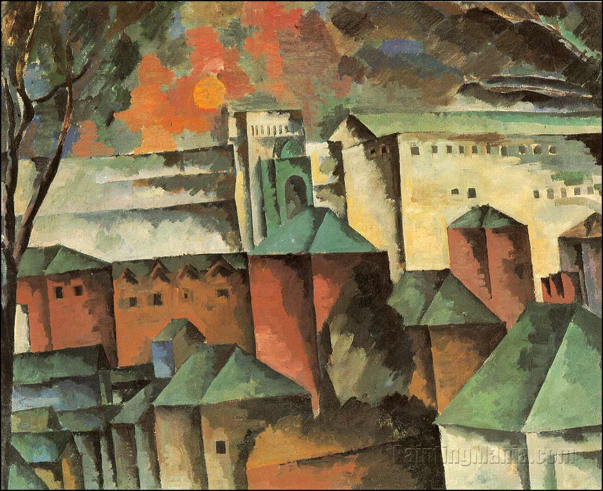 Landscape with a Monastery Wall