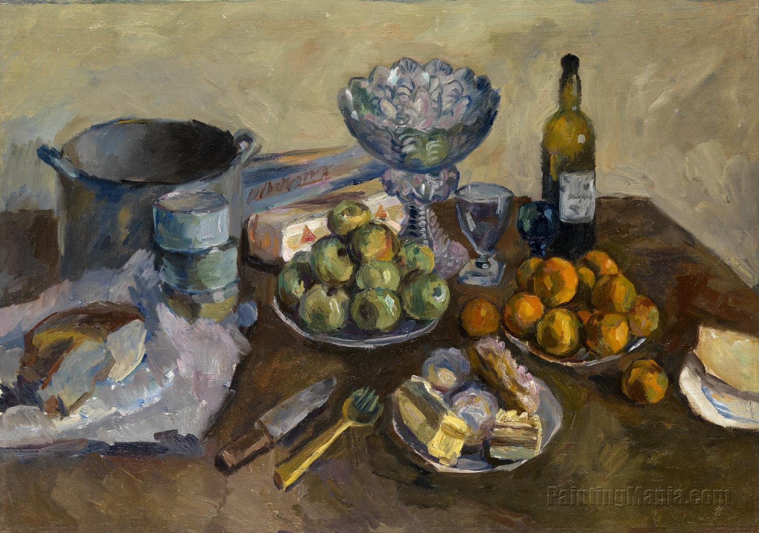 Still Life with Cakes and Fruit