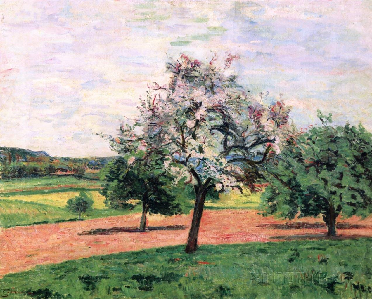 Apple Trees in Flower, Ile de France