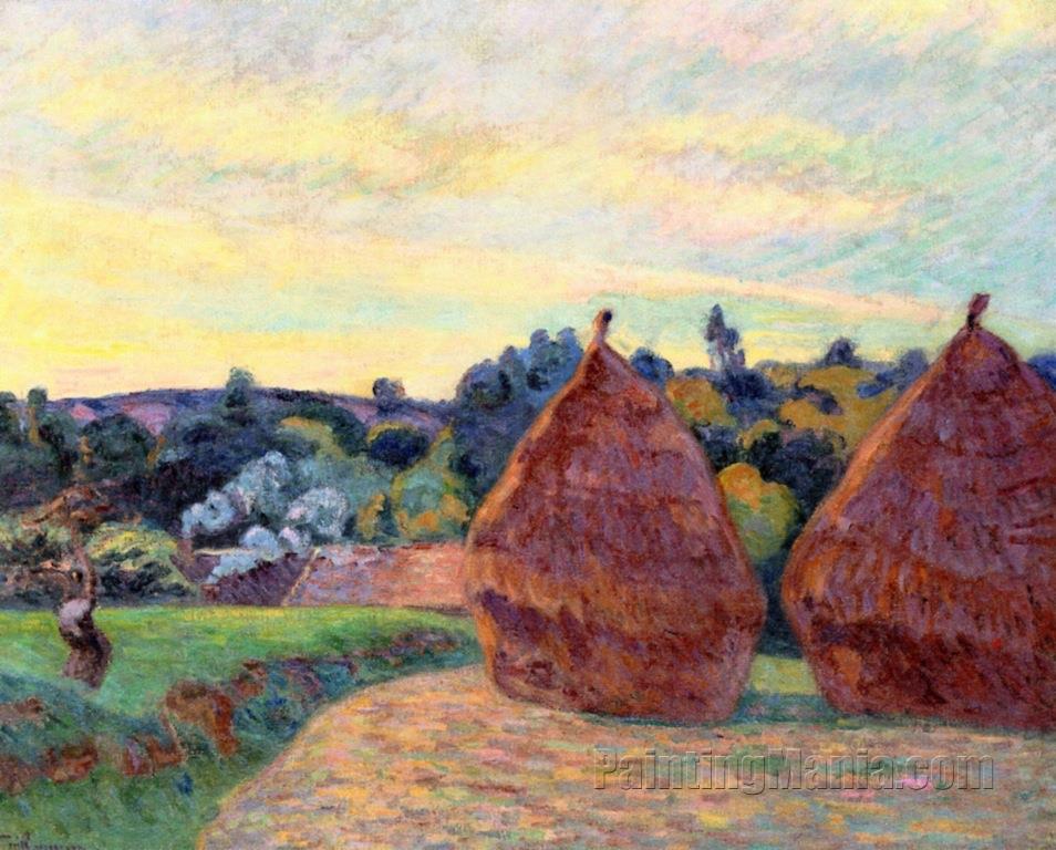 Haystacks at Ile de France
