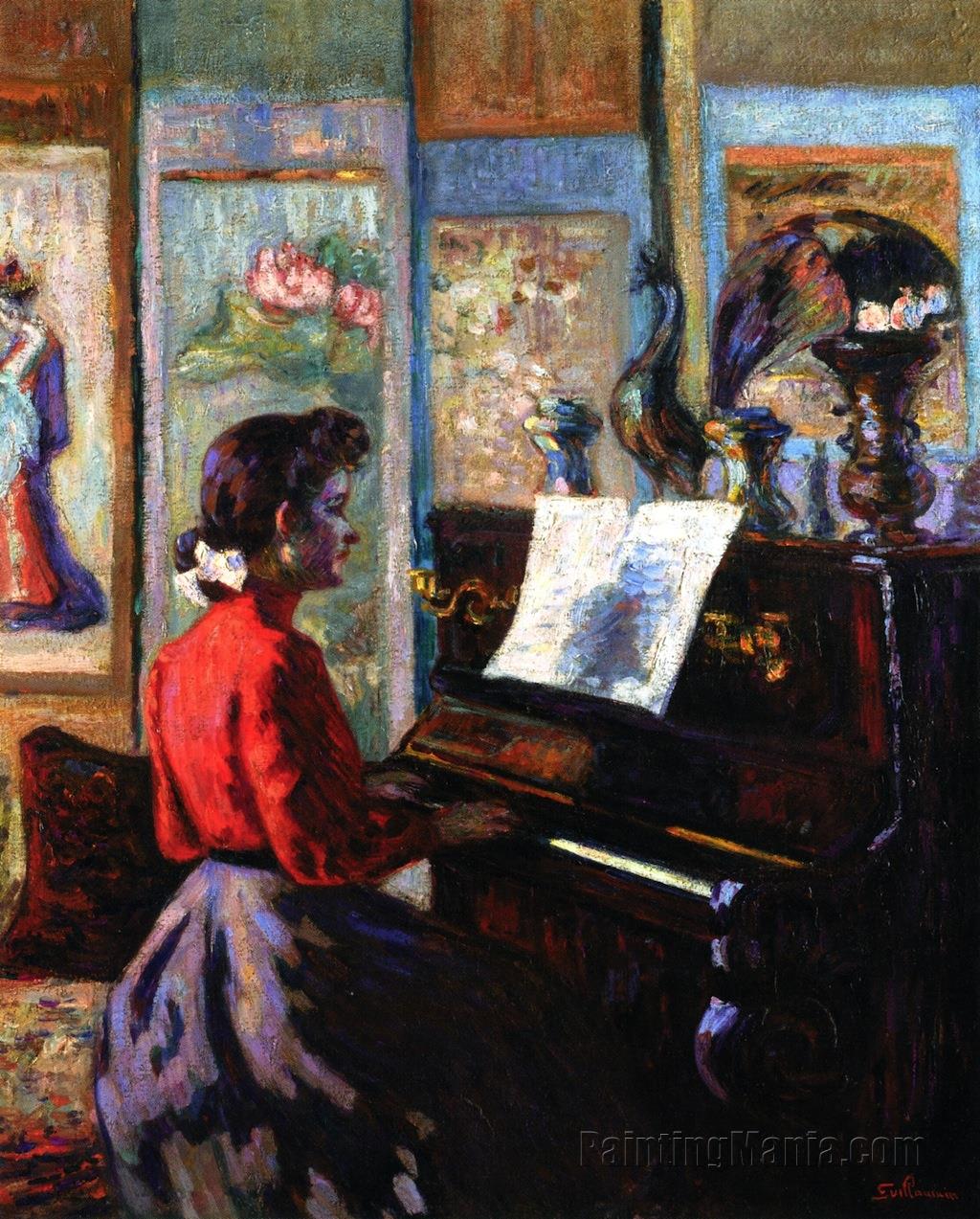 Mademoiselle Guillaumin at the Piano