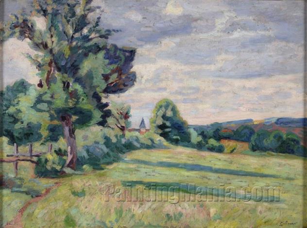 Paysage au Clocher  (Belling Landscape)