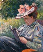 Madame Guillaumin Reading in the Garden