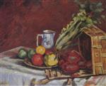 Still Life - Fruits. Pitcher and Vegetables