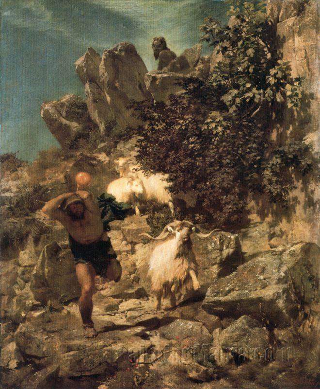 Pan Frightening a Shepherd