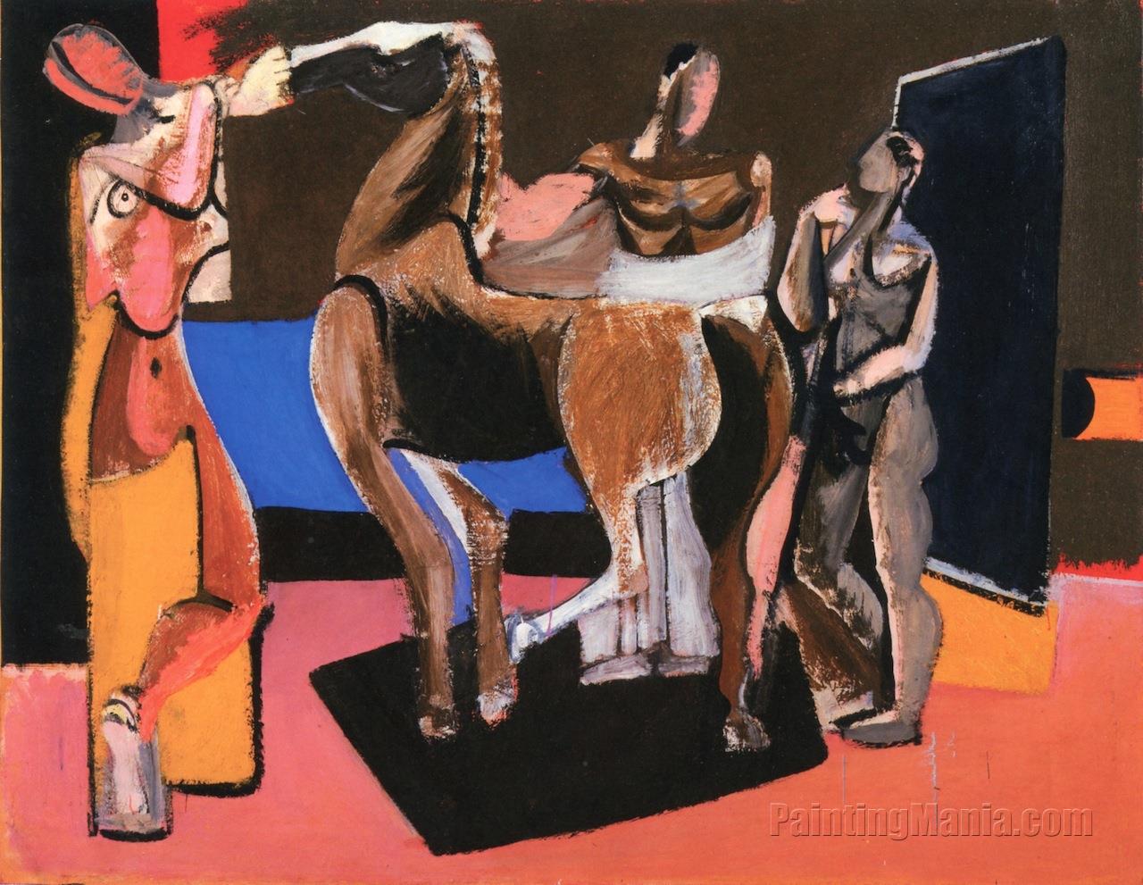 Composition: Horse and Figures