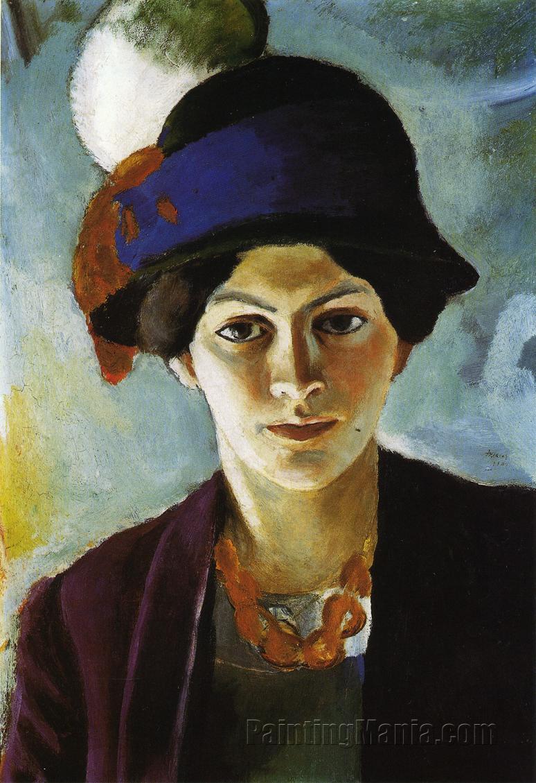 Portrait of the Artist's Wife with Hat
