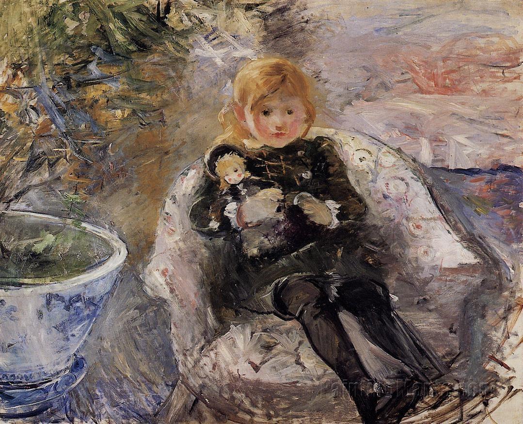 Young Girl with Doll 1884