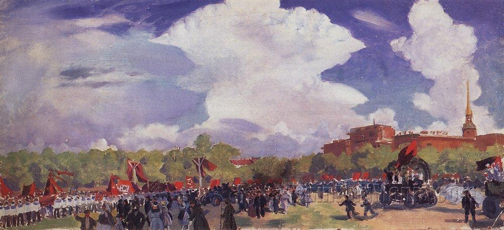 May Day Parade. Petrograd. Mars Field