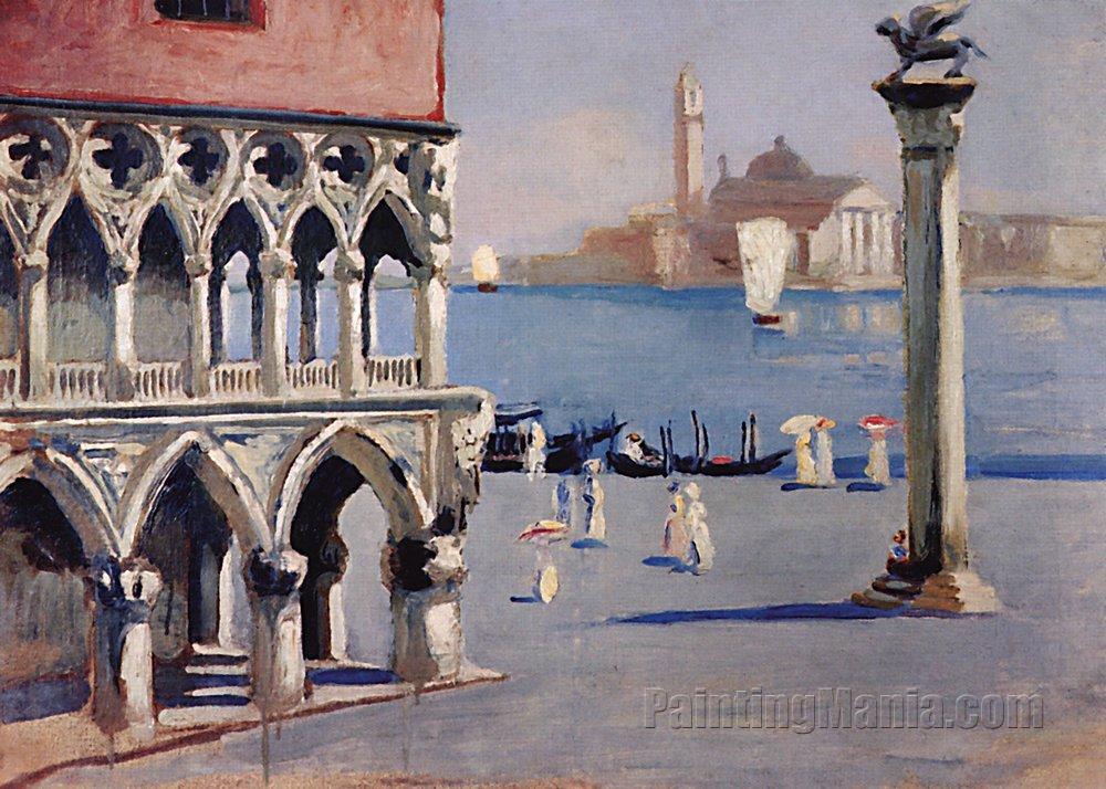 Venice. Quay Grand Canal with Views of the Island of San Giorgio