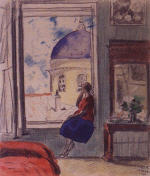 Interior. The Female Figure at the Window (in Studio)