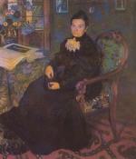 Portrait of E.Kustodieva, Artist's Mother
