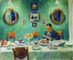Portrait of M.V. Dobuzhinsky at the Table