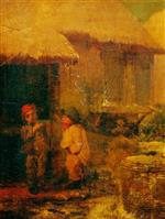 Two Boys with a Birdcage