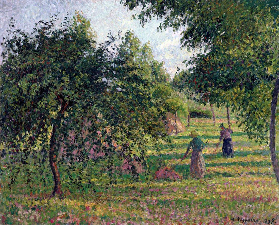 Apple Trees and Tedders, Eragny