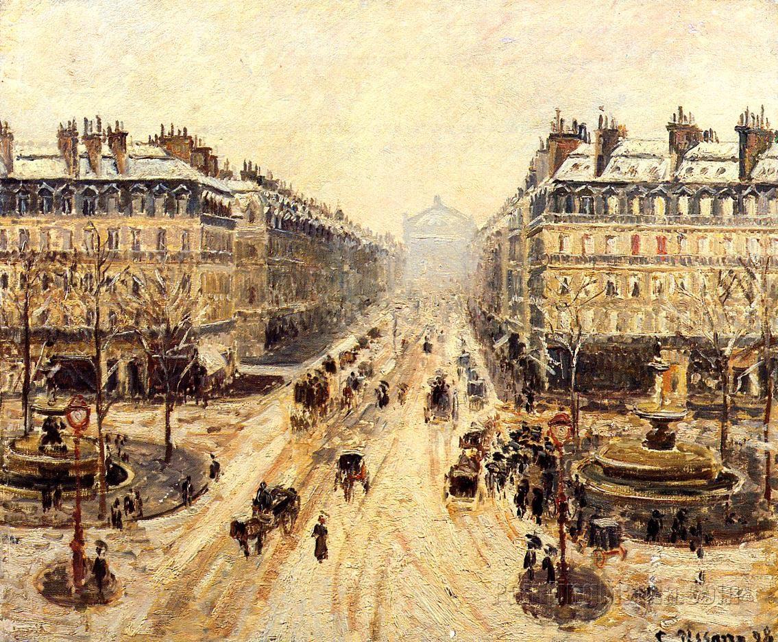 Avenue de l'Opera: Snow Effect 1898