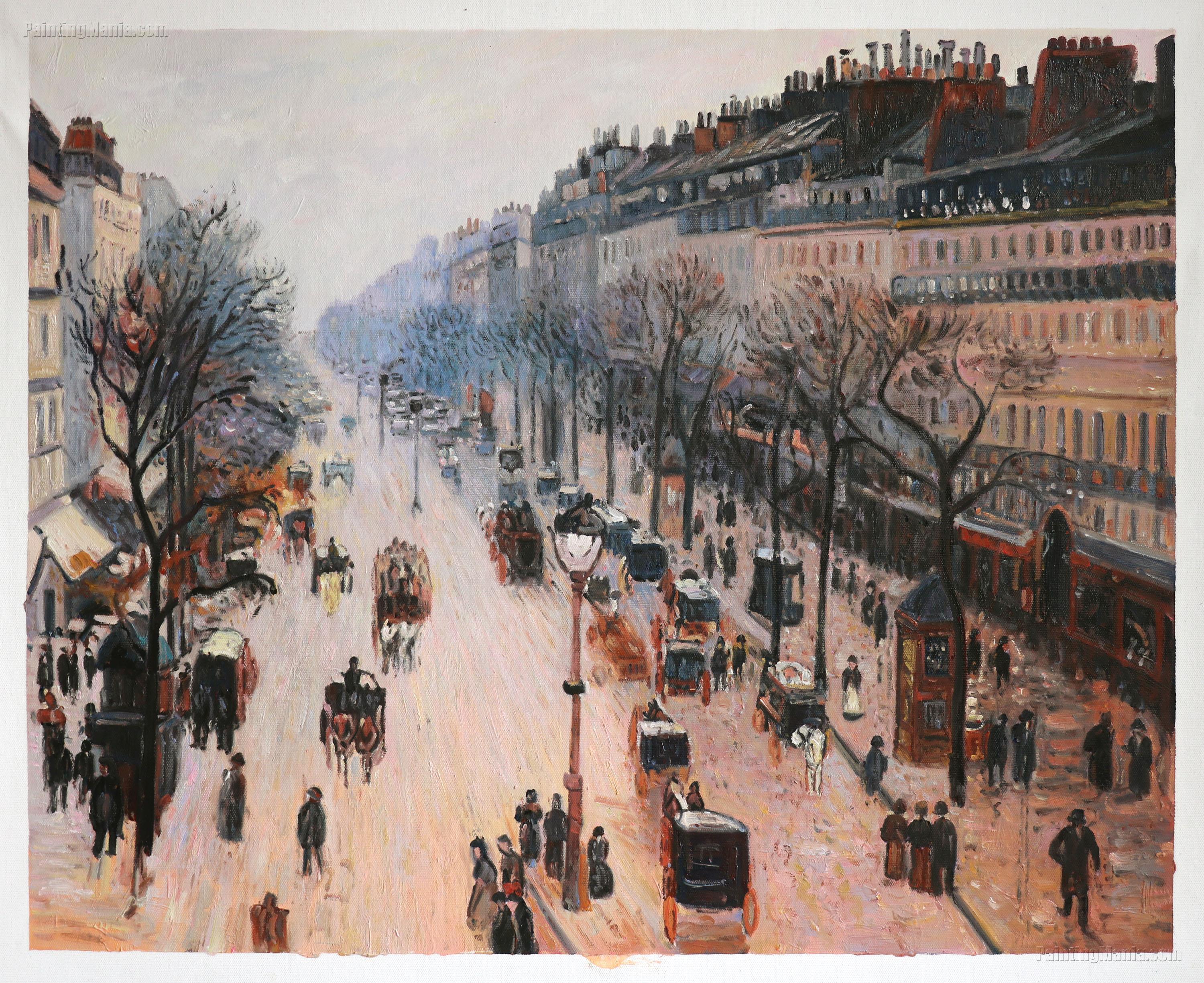 Boulevard Montmartre: Winter Morning