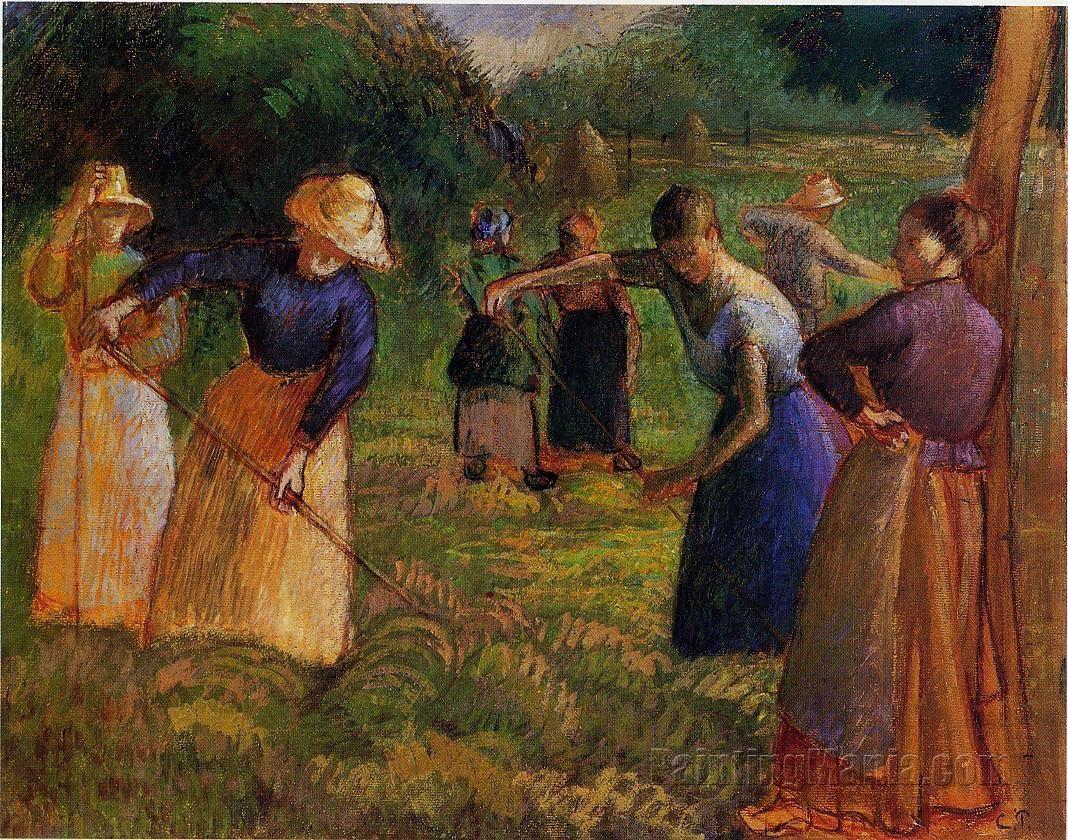 Haymaking in Eragny 1901